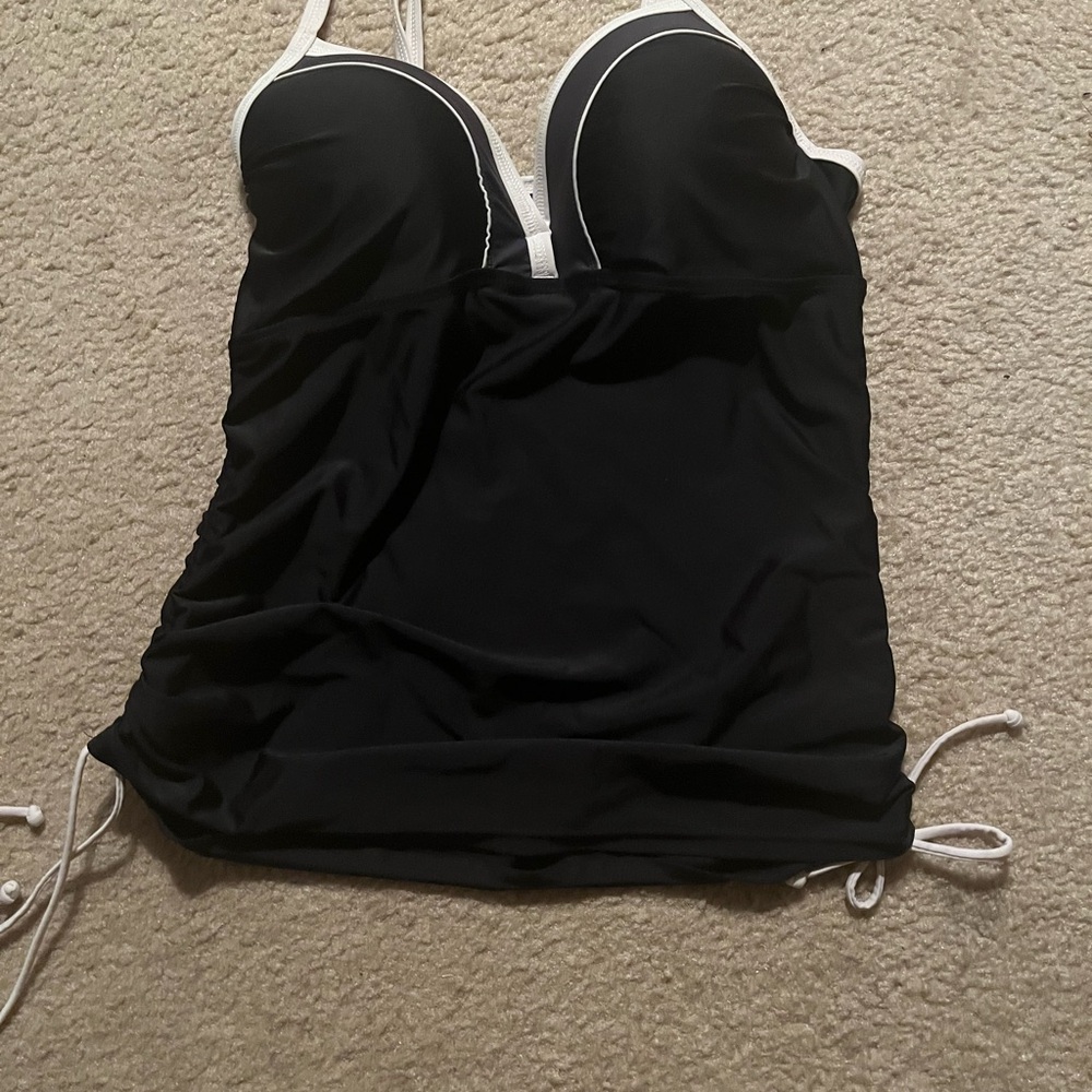 Chic Black and White One Piece Swimsuit